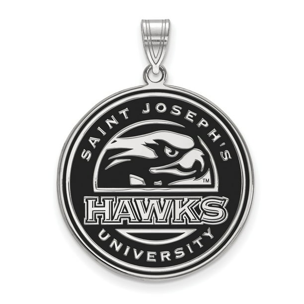 White Sterling Silver Charm Pendant Ohio NCAA State University 25 mm 26